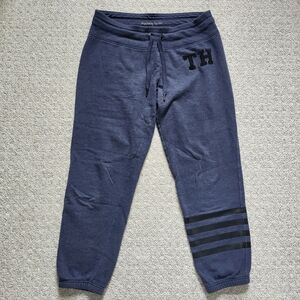 Tommy Hilfiger Womens Navy Blue Drawstring Joggers Sweatpants Medium
